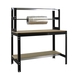 Kit établi Bricolage - 1445x1510x760 - 3 niveaux Anthracite/Bois - SIMON RACK - 8425437138331