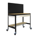 Kit établi mobile Bricolage - 1520x1210x610 - 2 niveaux Anthracite/Bois - SIMON RACK - 8425437138607