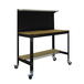 Kit établi mobile Bricolage - 1520x1210x610 - 3 niveaux Anthracite/Bois - SIMON RACK - 8425437138652