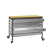 Kit établi mobile Bricolage - 917x1210x760 - 1 niveau Anthracite/Bois - SIMON RACK - 8425437138775