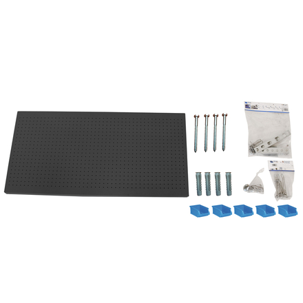 Kit établi mobile Bricolage - 600x1200x35 - 1 niveau Anthracite - SIMON RACK - 8425437138935