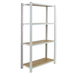 Rayonnage de bureau charge légère sans vis 1500x900x400 - 4 niveaux Blanc - SIMON RACK - 8425437146923