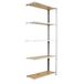 Rayonnage de bureau charge légère sans vis 2100x900x300 - 5 niveaux Blanc - SIMON RACK - 8425437146992
