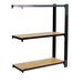 Rayonnage de bureau charge légère sans vis 1000x900x300 - 3 niveaux Anthracite - SIMON RACK - 8425437147319