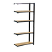 Rayonnage de bureau charge légère sans vis 2100x900x400 - 5 niveaux Anthracite - SIMON RACK - 8425437147364