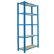 Rayonnage de bureau charge légère sans vis 2100x900x300 - 5 niveaux Bleu - SIMON RACK - 8425437147418