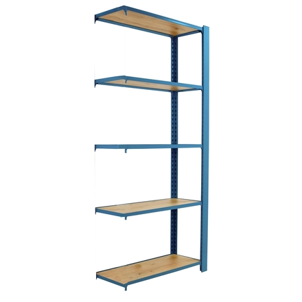 Rayonnage de bureau charge légère sans vis 2100x900x300 - 5 niveaux Bleu - SIMON RACK - 8425437147470