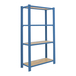 Rayonnage de bureau charge légère sans vis 1500x900x400 - 4 niveaux Bleu - SIMON RACK - 8425437147524