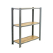 Rayonnage de bureau charge légère sans vis 1000x900x400 - 3 niveaux Gris - SIMON RACK - 8425437147623