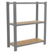 Rayonnage de bureau charge légère sans vis 1000x900x400 - 3 niveaux Gris - SIMON RACK - 8425437147746