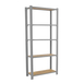 Rayonnage de bureau charge légère sans vis 2100x900x400 - 5 niveaux Gris - SIMON RACK - 8425437147784