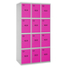 Vestiaire métallique 1800x1200x500 - Gris/Rose - SIMON RACK - 8425437148439