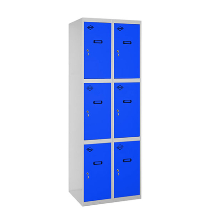 Vestiaire métallique 1800x800x500 - Gris/Bleu - SIMON RACK - 8425437148484
