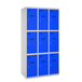 Vestiaire métallique 1800x1200x500 - Gris/Bleu - SIMON RACK - 8425437148491