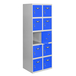 Vestiaire métallique 1800x800x500 - Gris/Bleu - SIMON RACK - 8425437148545