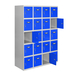 Vestiaire métallique 1800x1600x500 - Gris/Bleu - SIMON RACK - 8425437148569