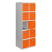 Vestiaire métallique 1800x800x500 - Gris/Orange - SIMON RACK - 8425437148637