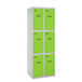 Vestiaire métallique 1800x800x500 - Gris/Vert - SIMON RACK - 8425437148668