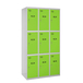 Vestiaire métallique 1800x1200x500 - Gris/Vert - SIMON RACK - 8425437148675
