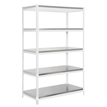 Étagère charge moyenne 300 kg 2000x1200x600 - 5 niveaux Blanc - SIMON RACK - 8425437150166