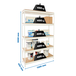 Étagère mobile charge moyenne 400kg - 2000x1200x450 - 5 niveaux Blanc/Bois - SIMON RACK - 8425437150302