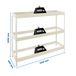 Étagère mobile charge moyenne 400kg - 2000x1200x600 - 3 niveaux Blanc - SIMON RACK - 8425437150340