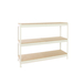 Étagère mobile charge moyenne 400kg - 2000x1500x750 - 3 niveaux Blanc/Bois - SIMON RACK - 8425437150968