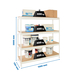 Étagère mobile charge moyenne 400kg - 2000x1500x750 - 4 niveaux Blanc/Bois - SIMON RACK - 8425437151002