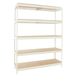 Étagère mobile charge moyenne 400kg - 3000x1500x750 - 5 niveaux Blanc/Bois - SIMON RACK - 8425437151040