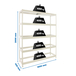 Étagère mobile charge moyenne 400kg - 2000x1800x450 - 5 niveaux Blanc - SIMON RACK - 8425437151132