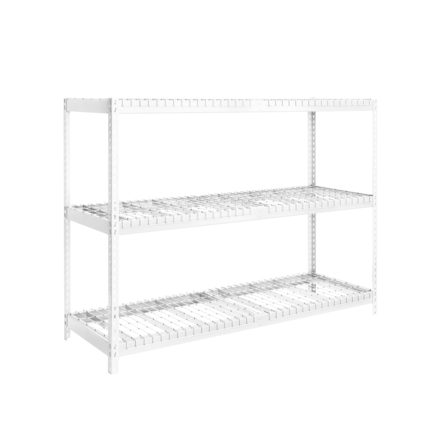 Étagère mobile charge moyenne 400kg - 2000x1800x600 - 3 niveaux Blanc - SIMON RACK - 8425437151194