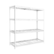 Étagère mobile charge moyenne 400kg - 2500x1800x600 - 4 niveaux Blanc - SIMON RACK - 8425437151200