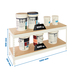 Étagère charge moyenne 500 à 600kg - 900x1200x450 - 2 niveaux Blanc/Bois - SIMON RACK - 8425437151798
