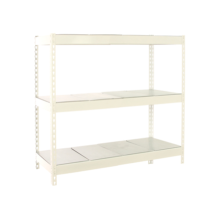 Étagère charge moyenne 500 à 600kg - 1500x1200x450 - 3 niveaux Blanc - SIMON RACK - 8425437151828