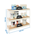 Étagère charge moyenne 500 à 600kg - 1500x1200x600 - 3 niveaux Blanc/Bois - SIMON RACK - 8425437151873