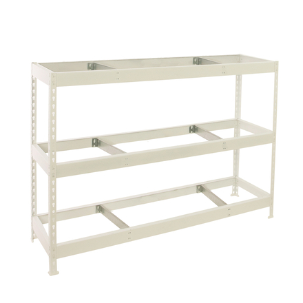 Étagère charge moyenne 500 à 600kg - 2000x2400x750 - 3 niveaux Blanc - SIMON RACK - 8425437153419