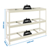Étagère charge moyenne 500 à 600kg - 2000x2400x750 - 3 niveaux Blanc - SIMON RACK - 8425437153419