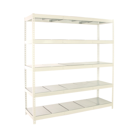 Étagère charge moyenne 500 à 600kg - 2000x2400x750 - 5 niveaux Blanc - SIMON RACK - 8425437153495