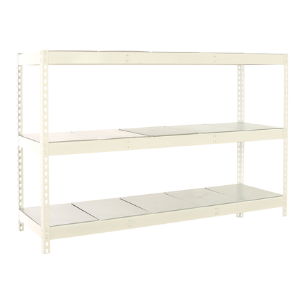 Étagère charge moyenne 500 à 600kg - 2000x2400x900 - 3 niveaux Blanc - SIMON RACK - 8425437153525