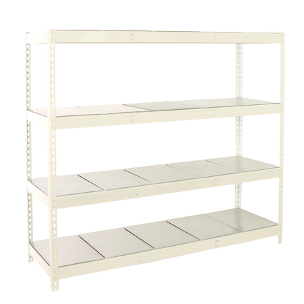 Étagère charge moyenne 500 à 600kg - 2000x2400x900 - 4 niveaux Blanc - SIMON RACK - 8425437153556
