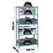 Rayonnage métallique léger sans vis 2000x1000x500 - 5 niveaux Bleu/Blanc - SIMON RACK - 8435104907412