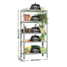 Rayonnage bois-métal léger sans vis 1800x900x300 - 5 niveaux Gris/Bois - SIMON RACK - 8435104907450