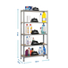 Rayonnage bois-métal léger sans vis 2000x1000x300 - 5 niveaux Gris/Bois - SIMON RACK - 8435104907474