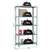 Étagère en kit charge légère sans vis 1800x900x400 - 5 niveaux Gris - SIMON RACK - 8435104907689