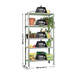 Rayonnage bois-métal léger sans vis 1800x900x500 - 5 niveaux Gris/Bois - SIMON RACK - 8435104912607