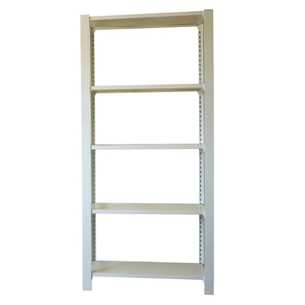 Rayonnage de bureau charge légère sans vis 2100x900x300 - 5 niveaux Blanc - SIMON RACK - 8435104914267