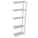 Rayonnage de bureau charge légère sans vis 2100x900x400 - 5 niveaux Gris - SIMON RACK - 8435104916391