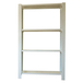 Rayonnage de bureau charge légère sans vis 1500x900x400 - 4 niveaux Gris - SIMON RACK - 8435104916605