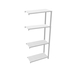 Rayonnage de bureau charge légère sans vis 1500x900x400 - 4 niveaux Gris/Blanc - SIMON RACK - 8435104916636