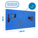 Kit établi mobile Bricolage - 600x1200x35 - 1 niveau Bleu - SIMON RACK - 8435104918449
